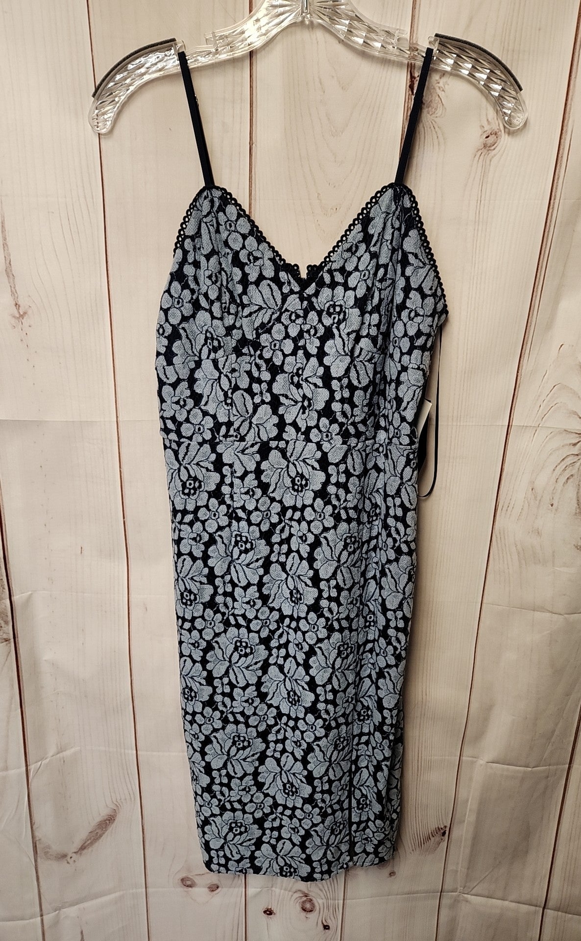 NWT Cynthia Steffe Women's Size 4 Blue Lace Floral Dress
