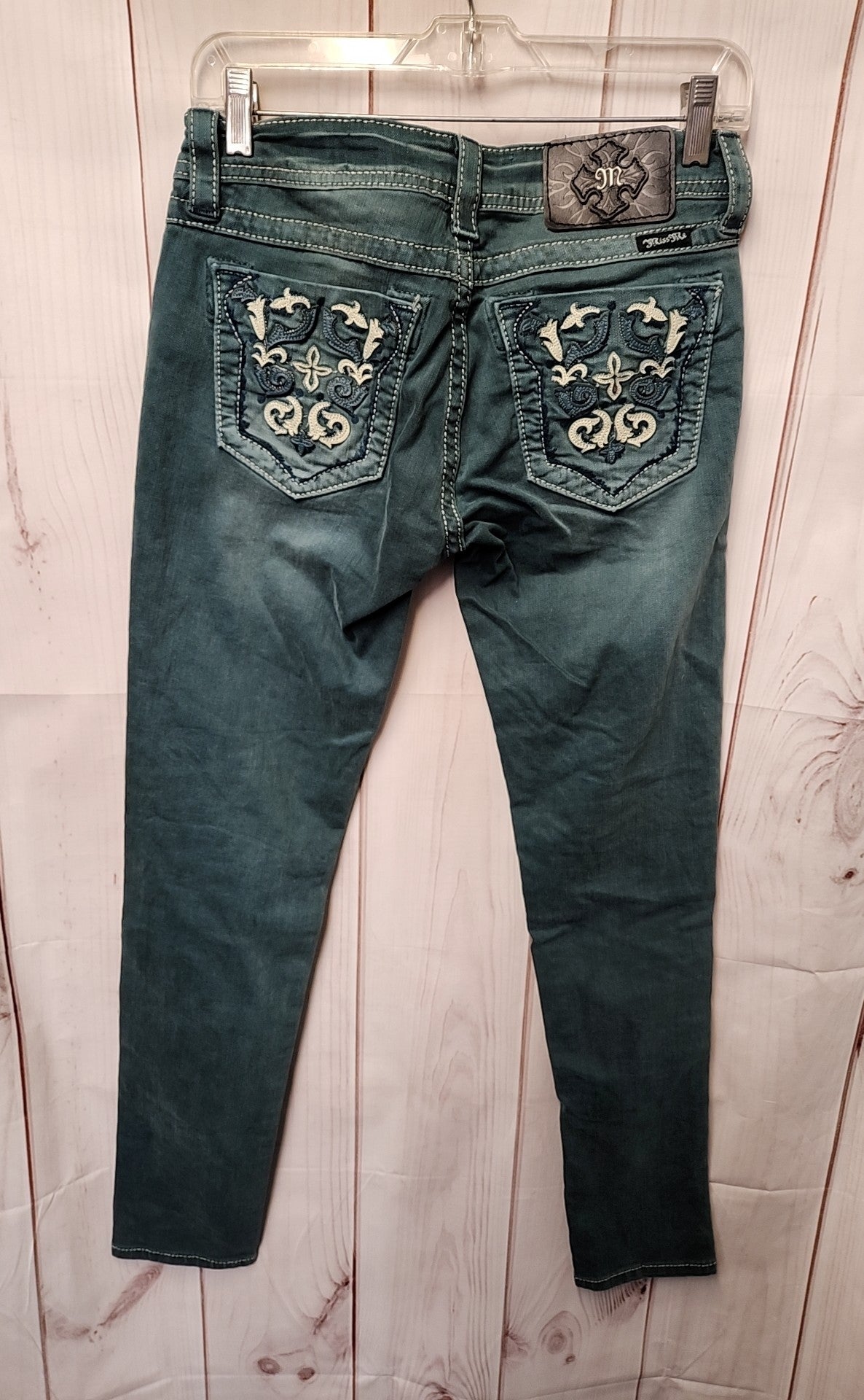 Miss Me Women's Size 28 (5-6) Teal Jeans Skinny