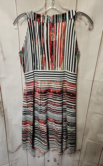 Nine West Women's Size 6 Red & White Dress