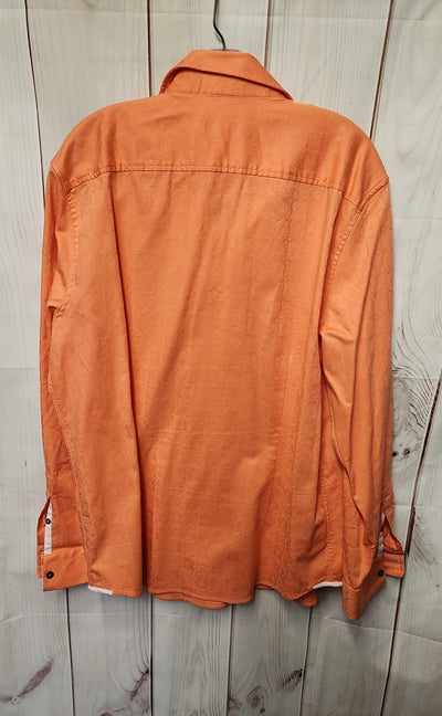 Robert Graham Men's Size 2X Orange Shirt