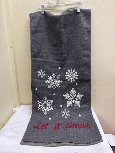 Let It Snow Gray Runner