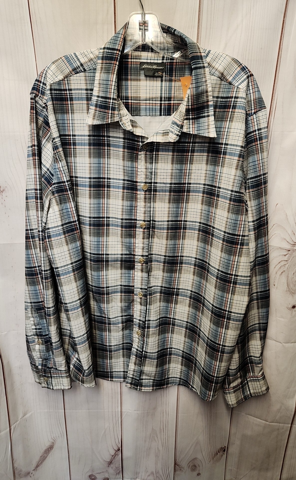 Eddie Bauer Men's Size XL Green Shirt