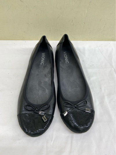 Vionic Women's Size 8-1/2 Black Flats