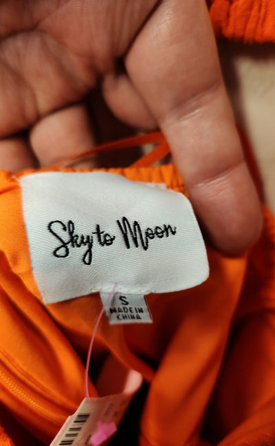 Sky to Moon Women's Size S Orange Dress
