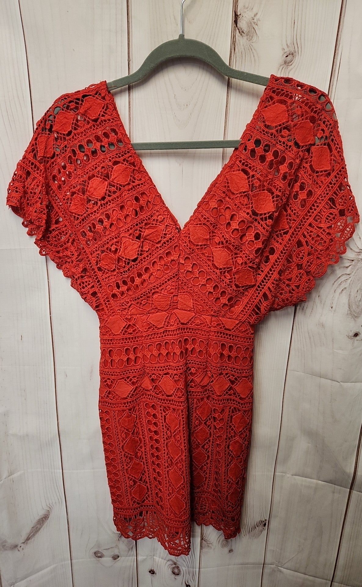 Lulus Women's Size S Red Lace Dress