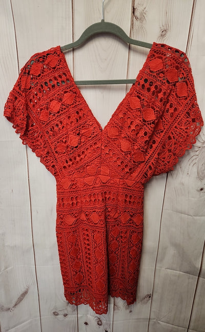 Lulus Women's Size S Red Lace Dress