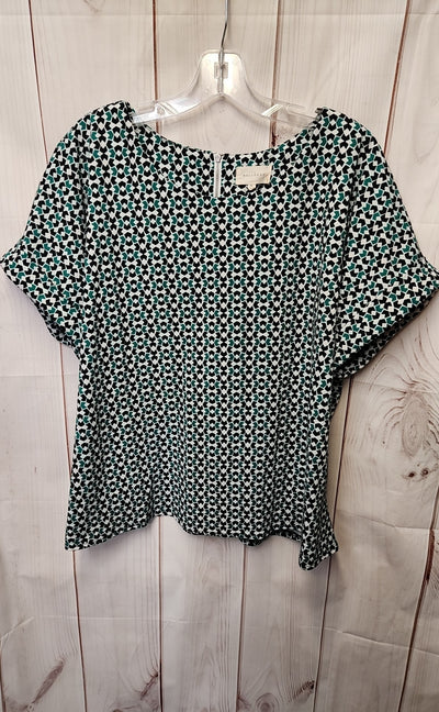 Mello Day Women's Size XL Green Short Sleeve Top