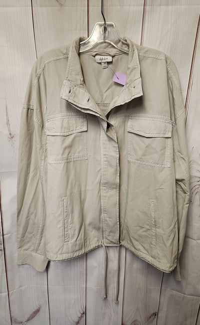NWT Style & Co Women's Size XL Beige Jacket