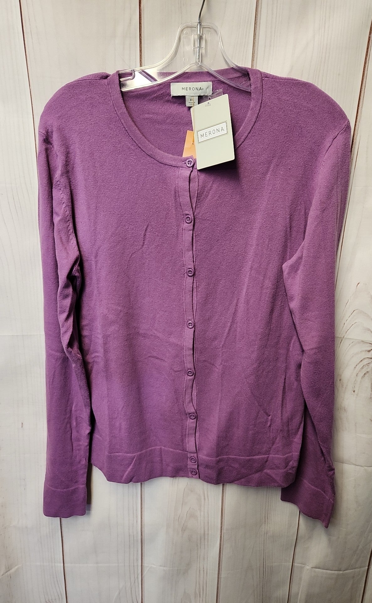 NWT Merona Women's Size XL Purple Cardigan