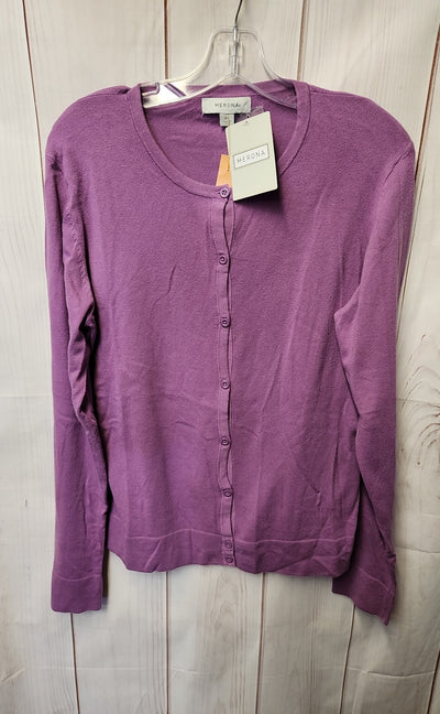 NWT Merona Women's Size XL Purple Cardigan