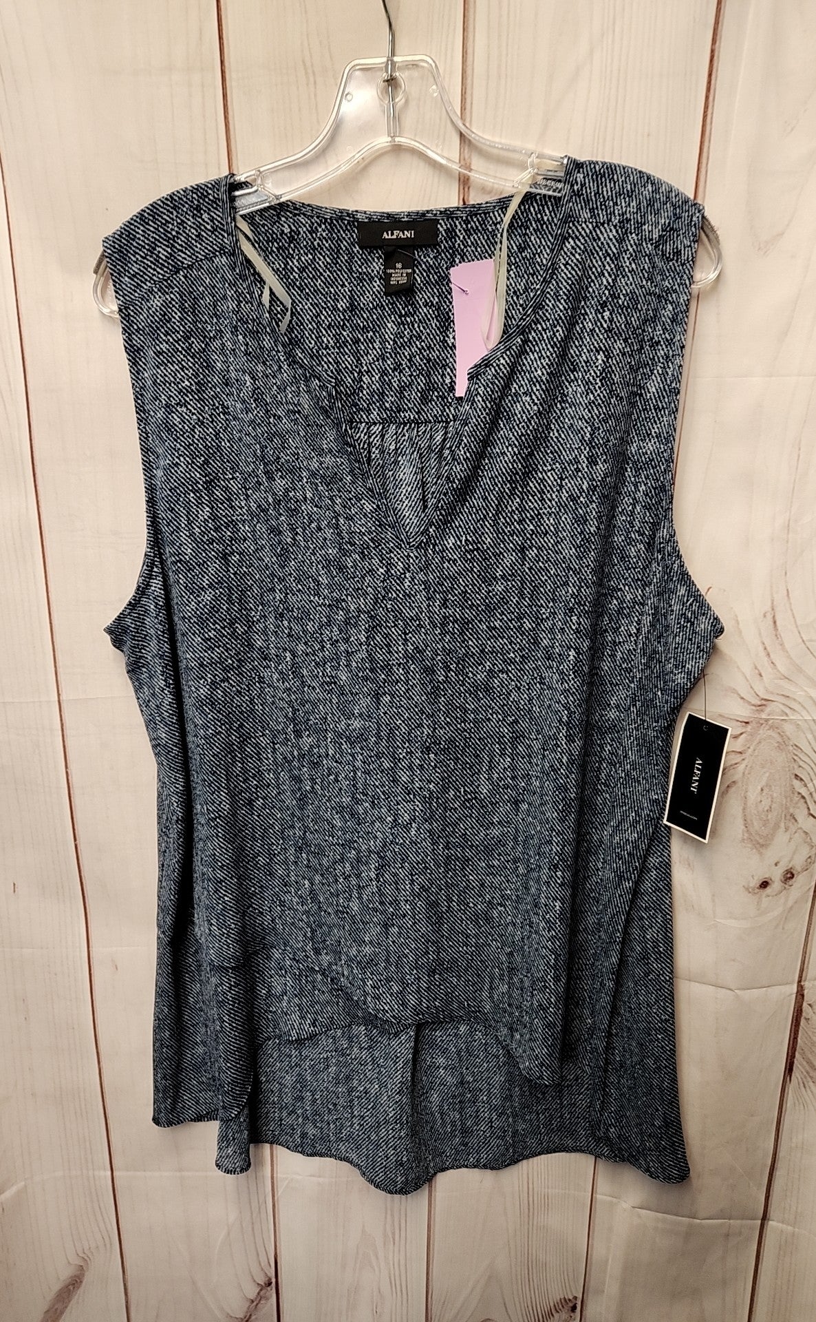 NWT Apt 9 Women's Size 16 Blue Sleeveless Top