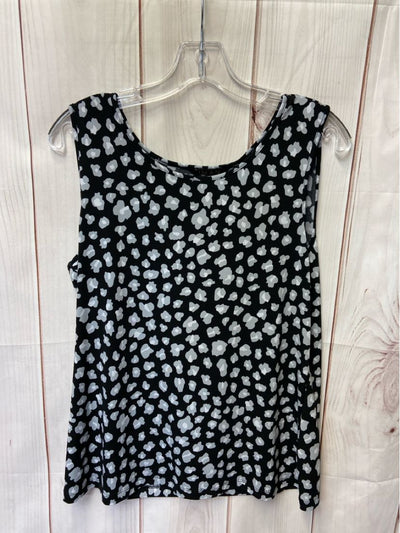 Iman Women's Size M Black Sleeveless Top