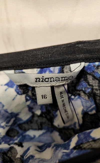 Nicname Women's Size 16 Blue Skirt