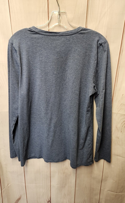 Pure Jill Women's Size M Blue Long Sleeve Top