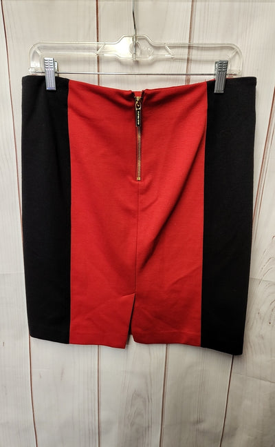 Michael Kors Women's Size 8 Red & Black Skirt