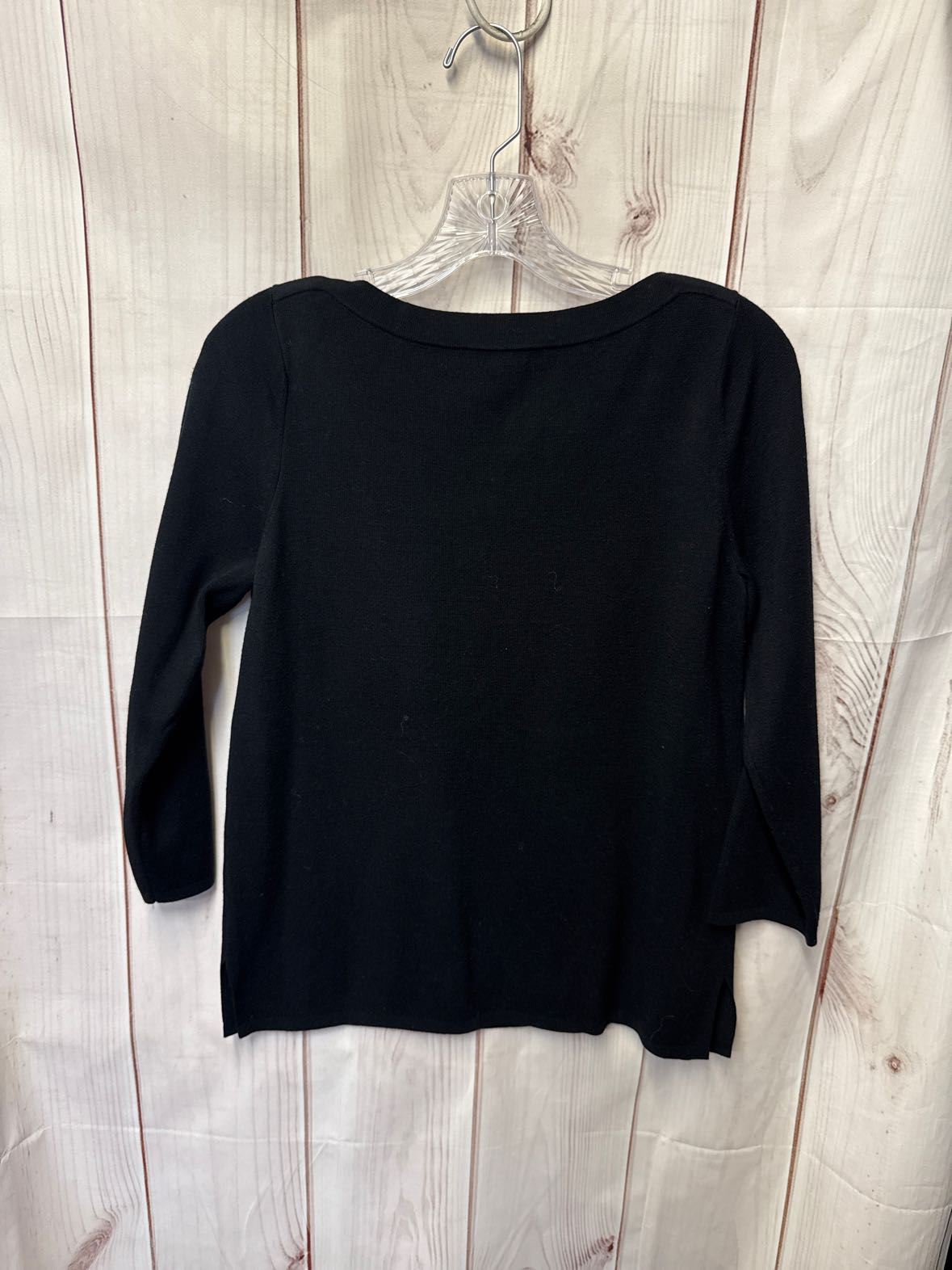 Ann Taylor Women's Size S Black 3/4 Sleeve Top