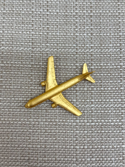 Napier Signed Gold Airplane Brooch Pin