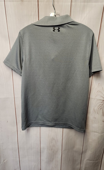 Under Armour Boy's Size 14/16 Gray Shirt