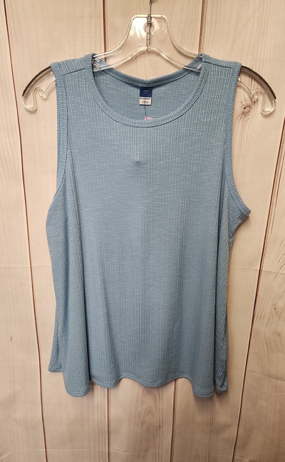 Old Navy Women's Size M Blue Sleeveless Top