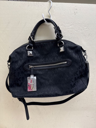 Michael Kors Black Signature Canvas Purse Bag
