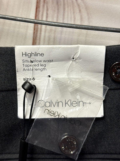 NWT Calvin Klein Women's Size 6 Gray Pants Highline