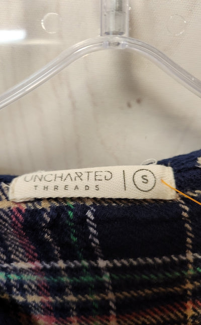 Uncharted Threads Women's Size S Navy Hooded Long Sleeve Top