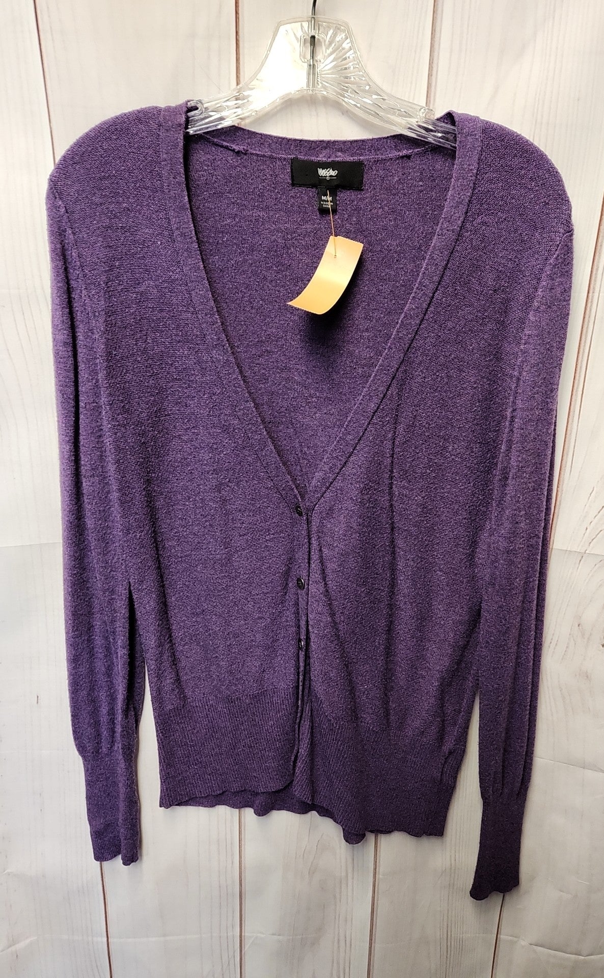 Mossimo Women's Size M Purple Cardigan