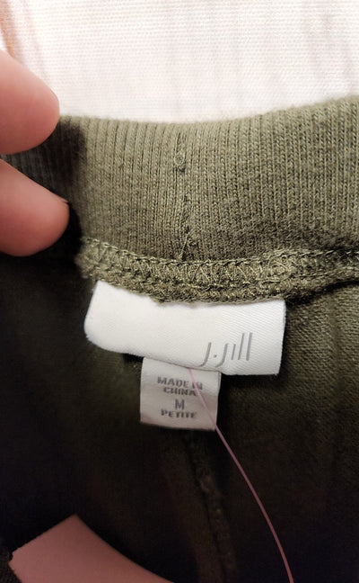 J Jill Women's Size M Petite Olive Green Pants