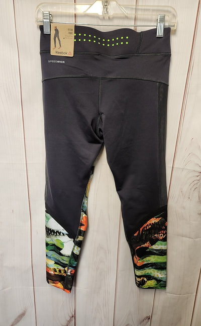 NWT Reebok Women's Size S Gray Leggings Fitted Tight