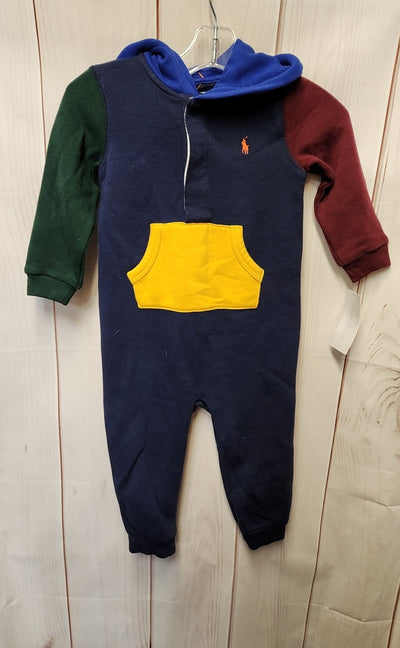 NWT Ralph Lauren Boy's Size 18 Months Navy Jumpsuit