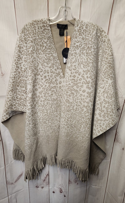 NWT Rachel Women's Size One Size Beige Animal Print Shawl