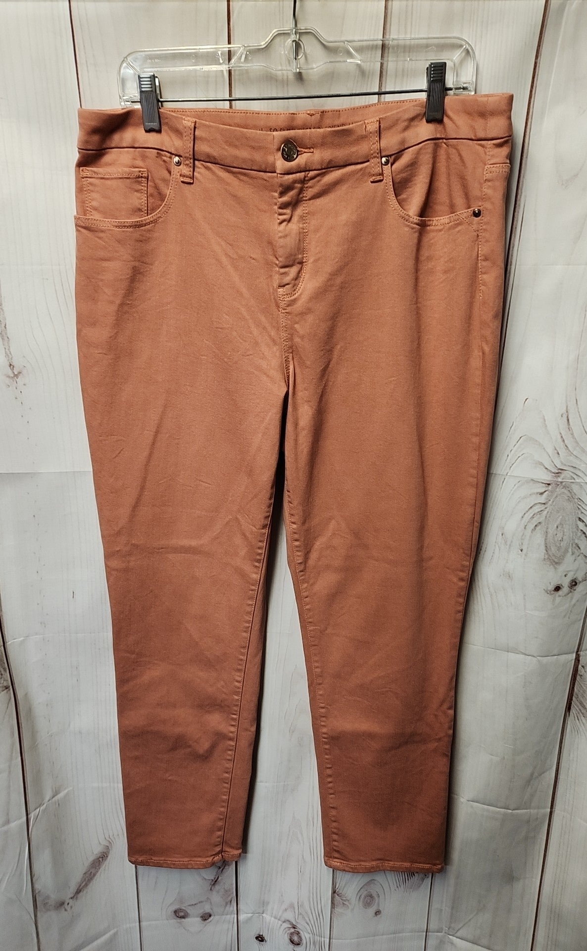 Chico's Women's Size 2 = US 8 Peach Pants So Slimming Girlfriend Ankle