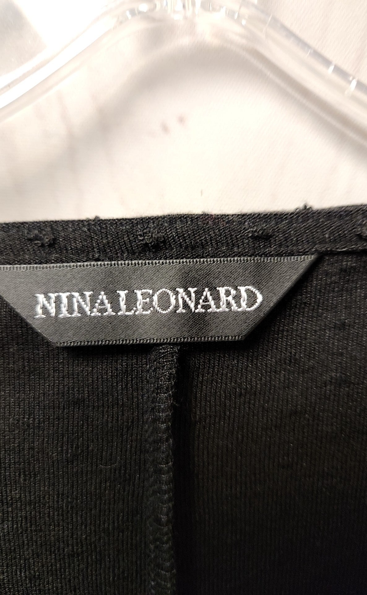 Nina Leonard Women's Size M Black Dress