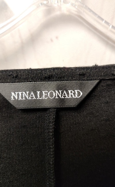 Nina Leonard Women's Size M Black Dress