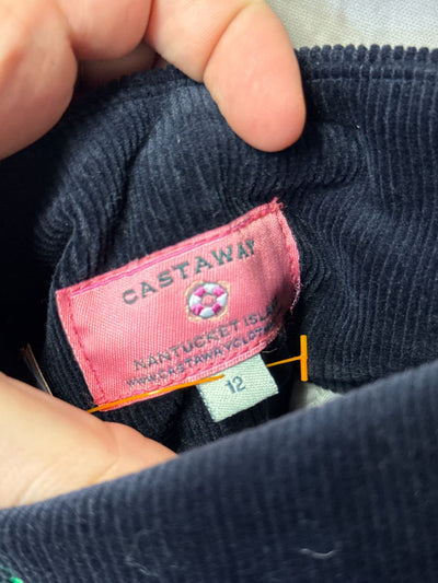 Castaway Nantucket Women's Size 12 Navy Corduroy Skirt