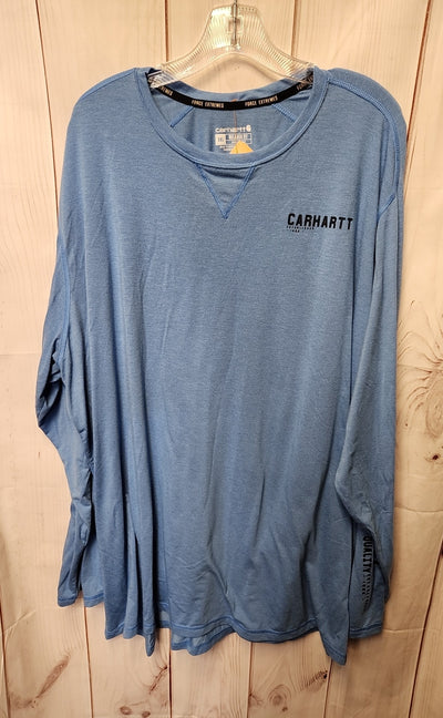 Carhartt Men's Size 3X Blue Shirt