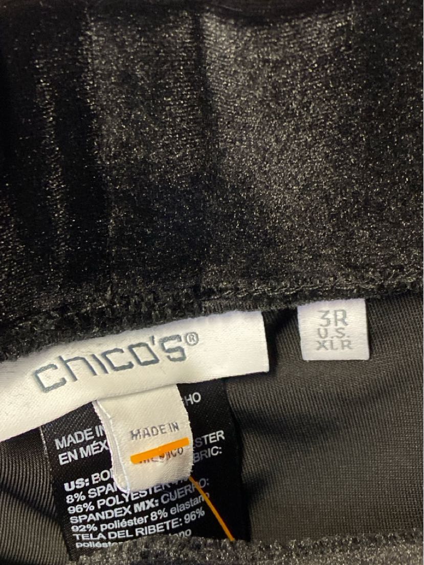 Chico's Women's Size XL Black Pants