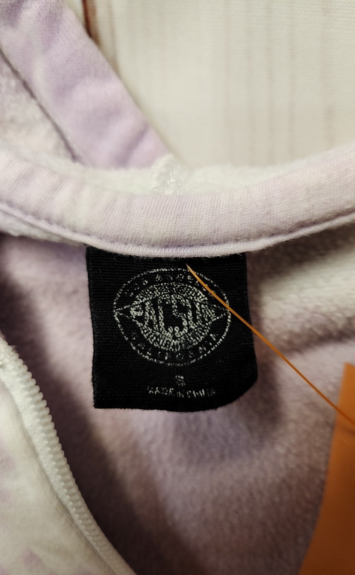 Pacsun Women's Size S White & Purple Hooded Sweatshirt