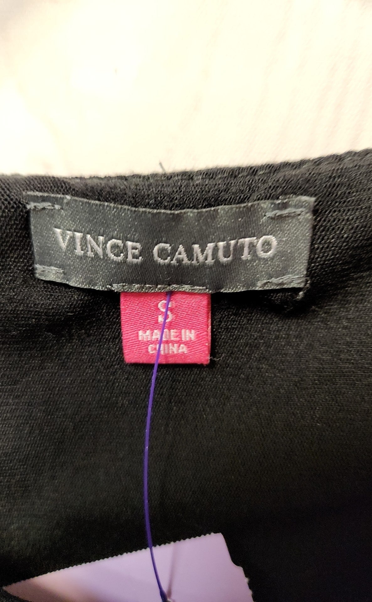 Vince Camuto Women's Size S Black Short Sleeve Top