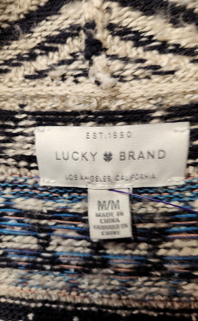 Lucky Brand Women's Size M Beige Cardigan
