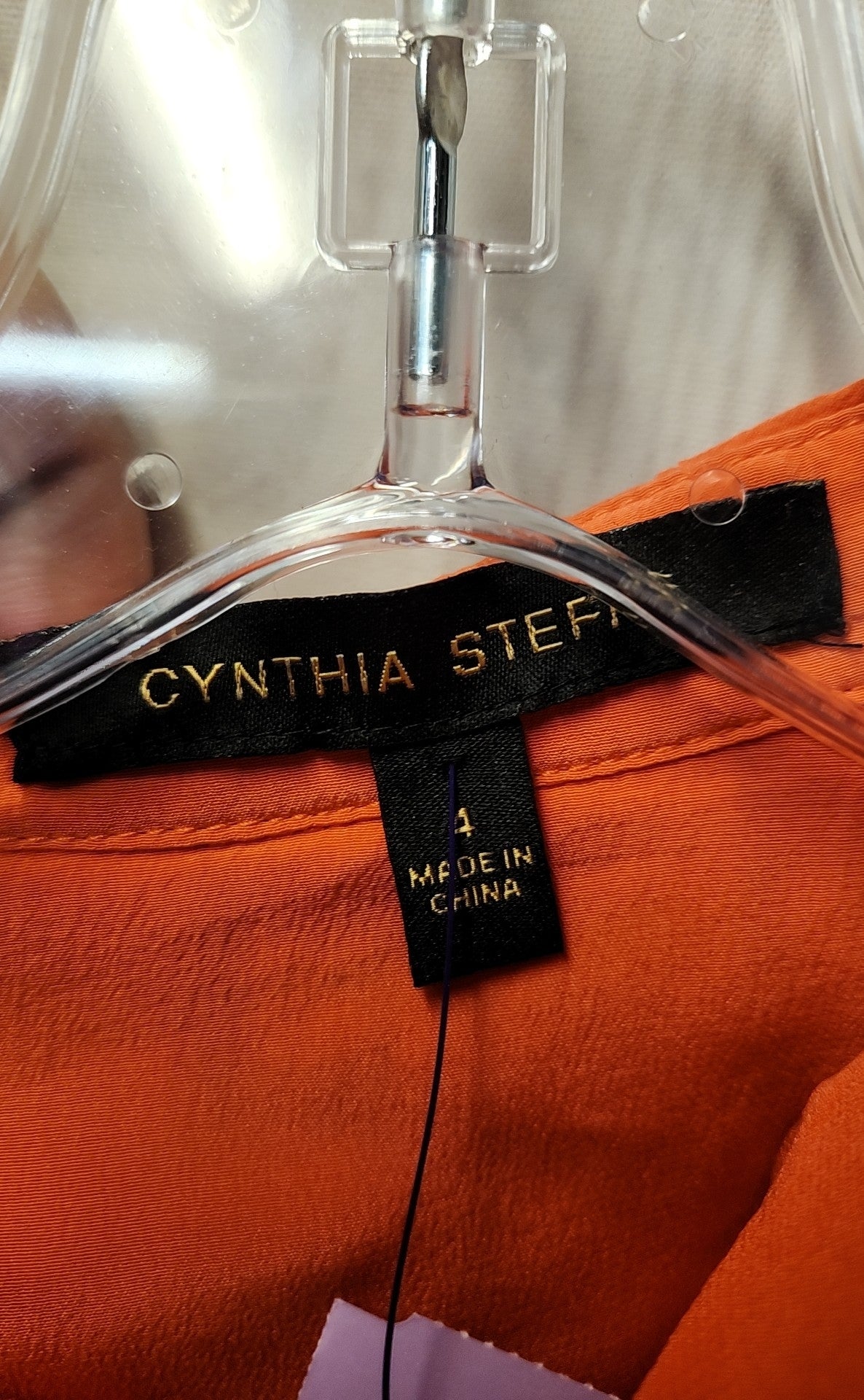 Cynthia Steffe Women's Size 4 Coral Sleeveless Top