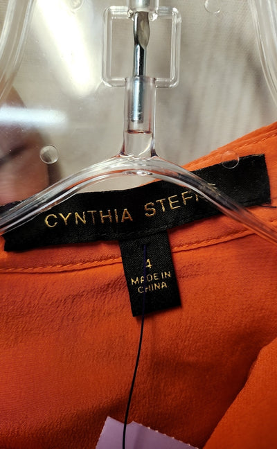 Cynthia Steffe Women's Size 4 Coral Sleeveless Top