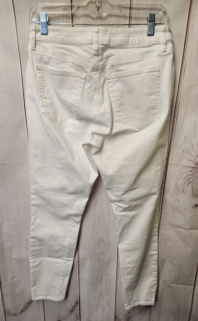 Loft Women's Size 28 (5-6) White Jeans Curvy Skinny