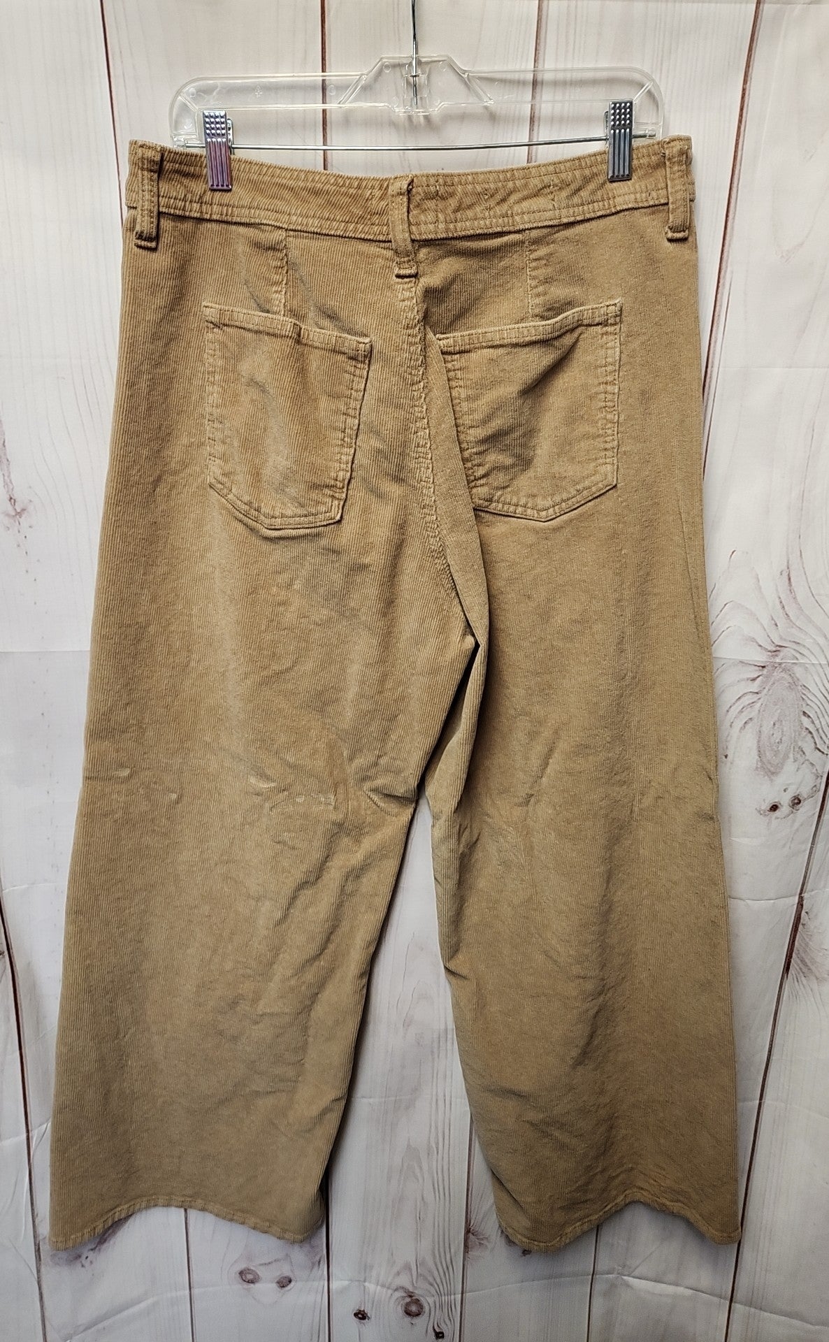 Universal Thread Women's Size 12 Tan Corduroy Pants Sailor Wide Leg