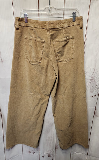 Universal Thread Women's Size 12 Tan Corduroy Pants Sailor Wide Leg