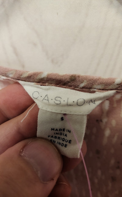 Caslon Women's Size S Pink Short Sleeve Top