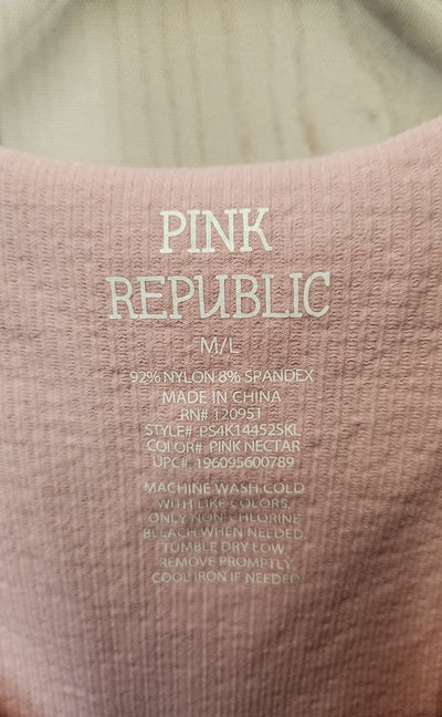 Pink Republic Women's Size M/L Pink Short Sleeve Top