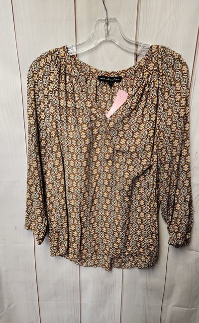Ava Christine Women's Size L Peach Long Sleeve Top