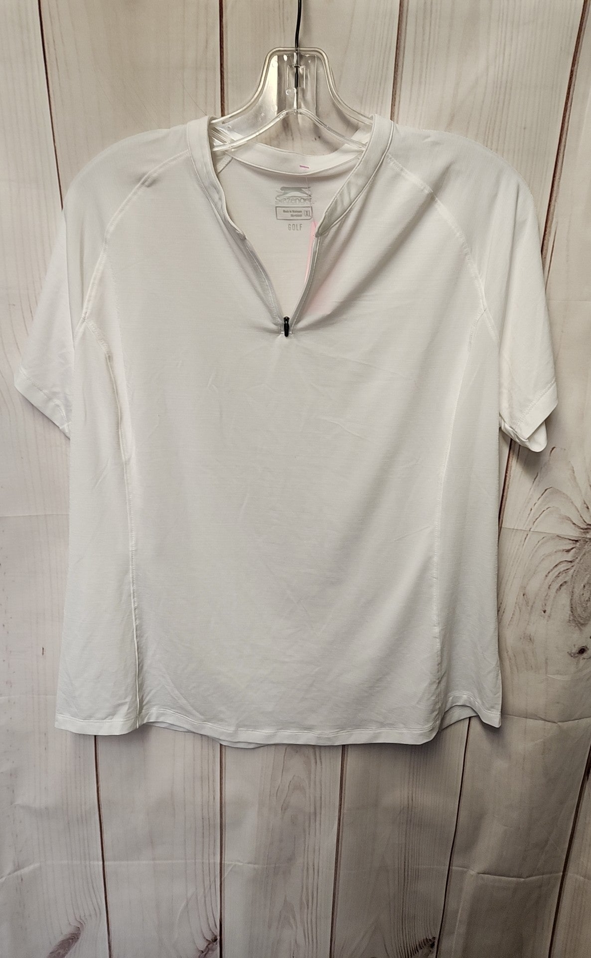 Slazenger Women's Size XL White Short Sleeve Top
