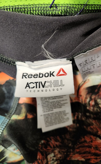 NWT Reebok Women's Size S Gray Leggings Fitted Tight